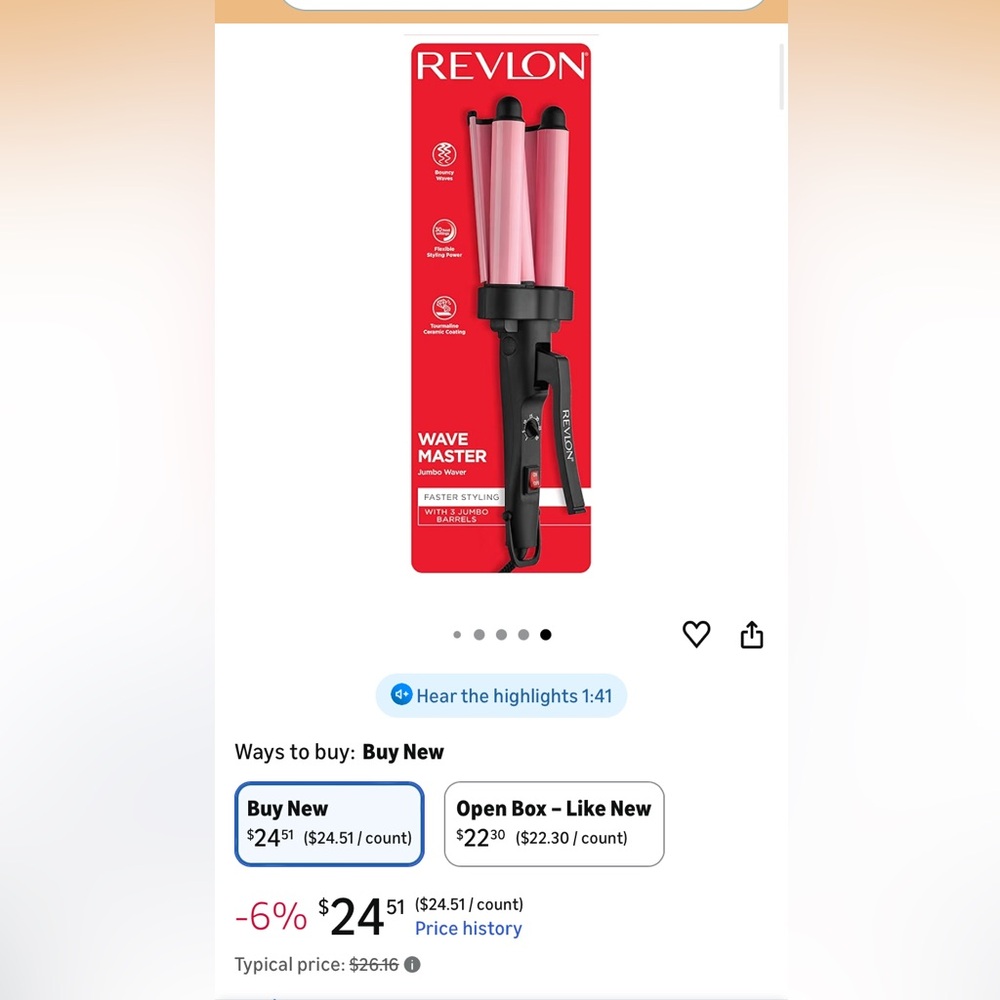 Revlon Wave Master Black Design